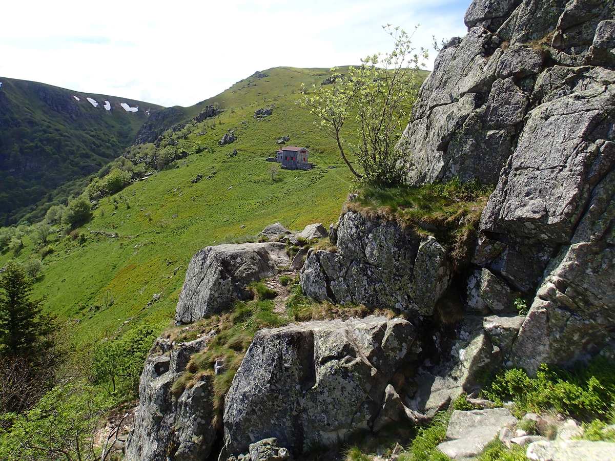 Vue montée du Hohneck par GR5
