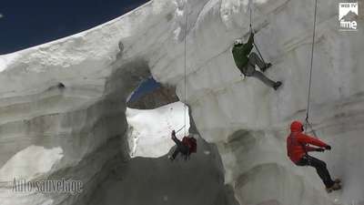 sortir d'une crevasse