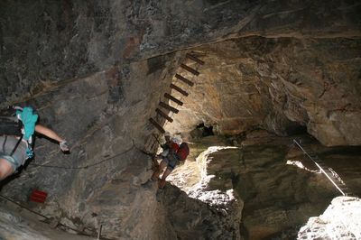 Sortie de la grotte